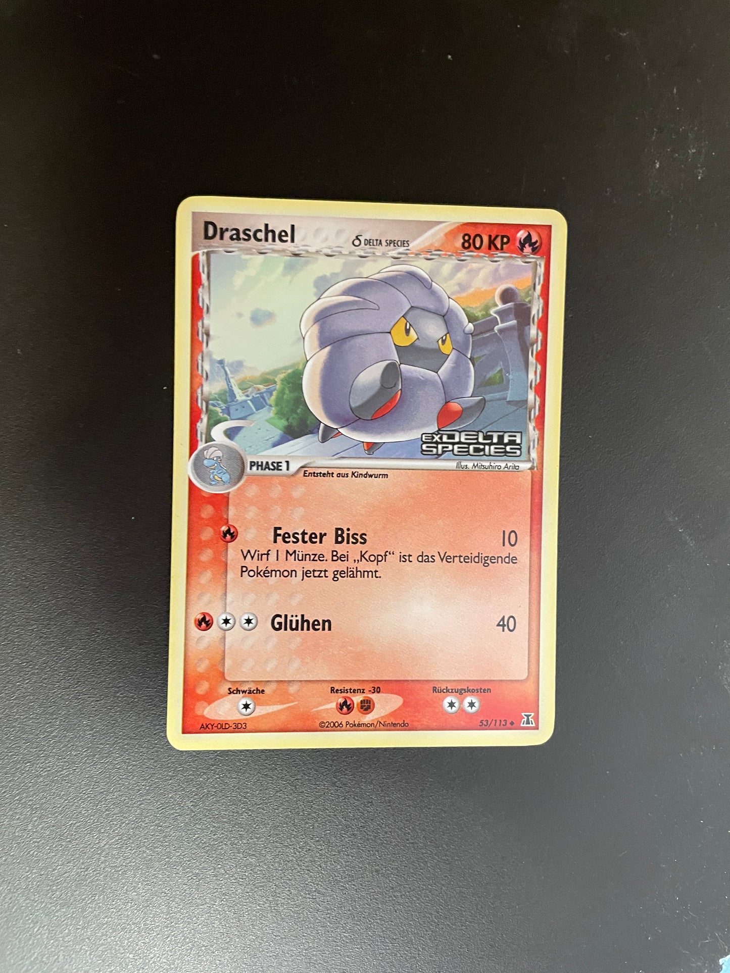 Pokemon Karte Holo Delta Species Draschel 53/113 Deutsch