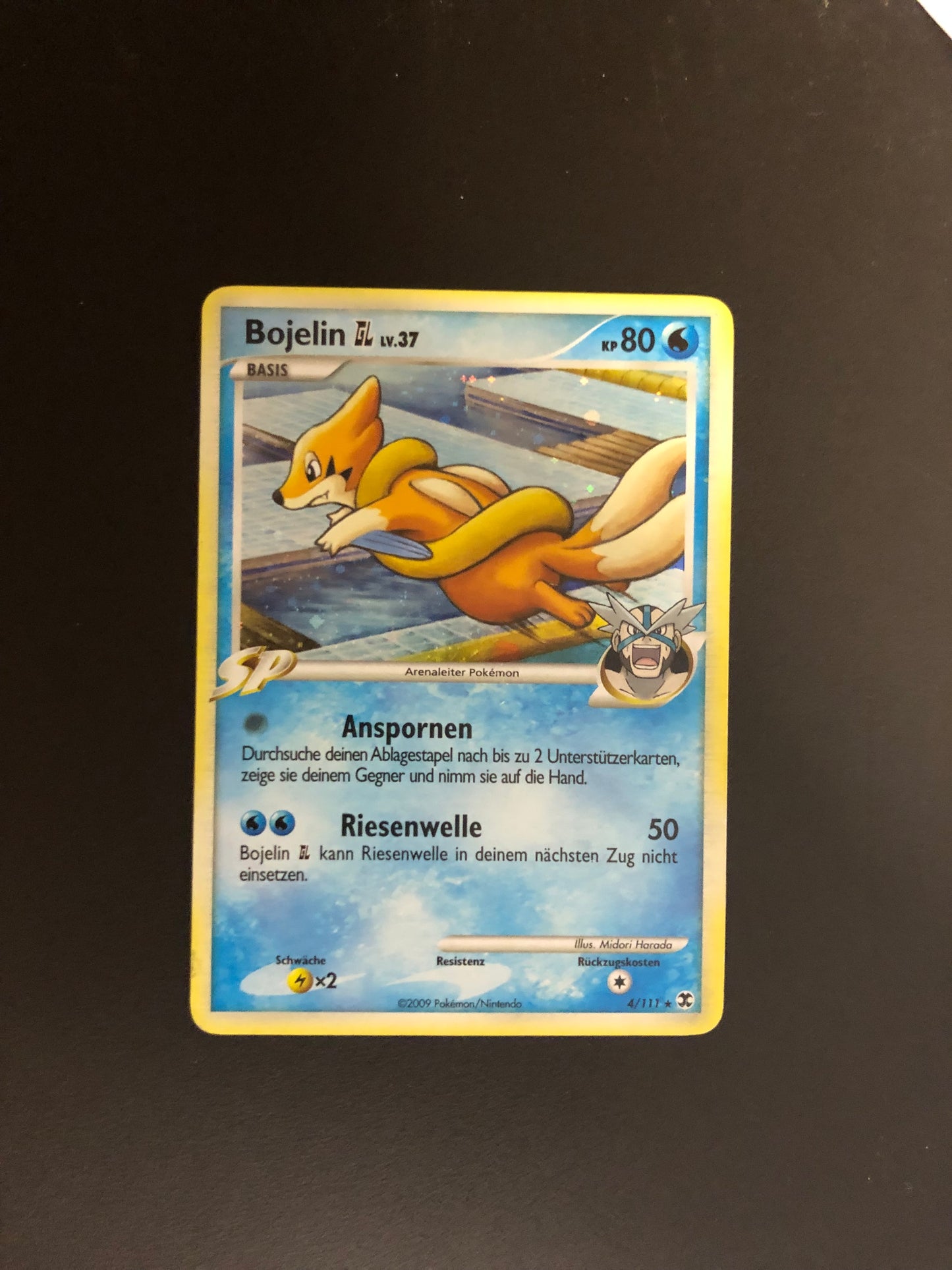 Pokemon Karte Holo Bojelin 4/111 Deutsch