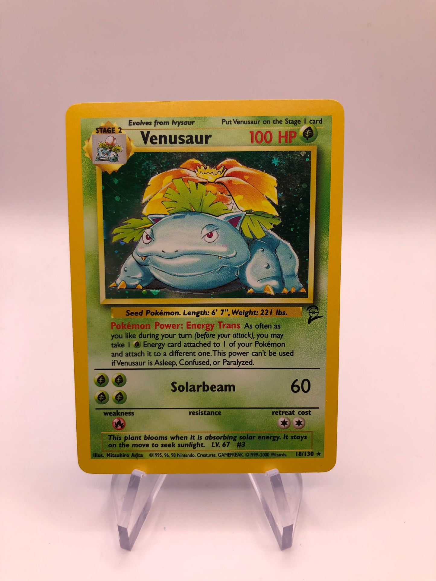 Pokemon Karte Holo Bisaflor 18/130 Englisch