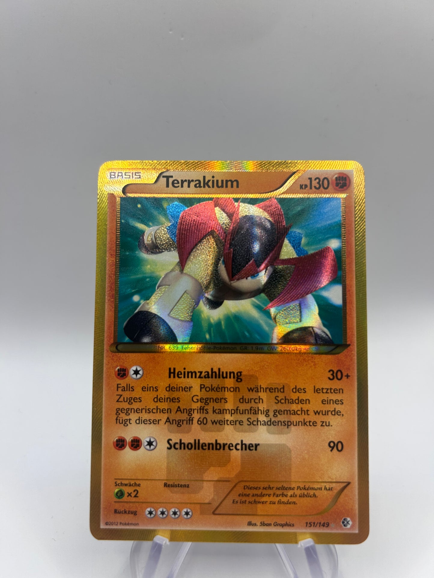 Pokemon Karte BW Shiny Terrakium 151/149 Deutsch