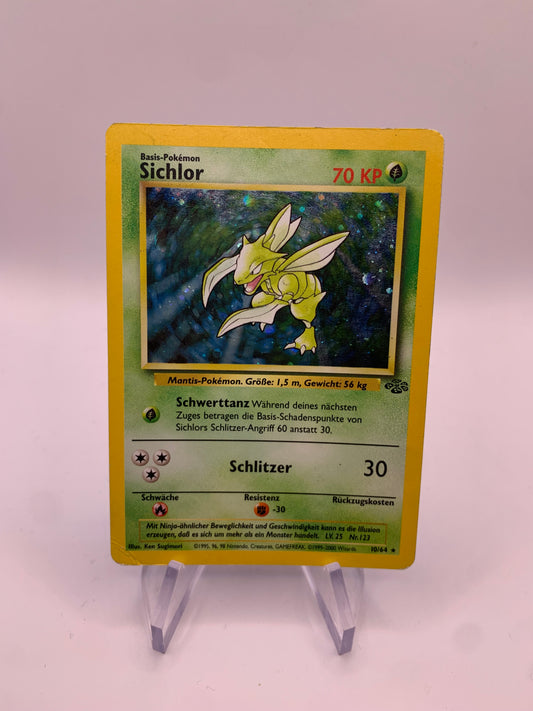 Pokemon Karte Holo Dschungel Sichlor 10/64 Deutsch