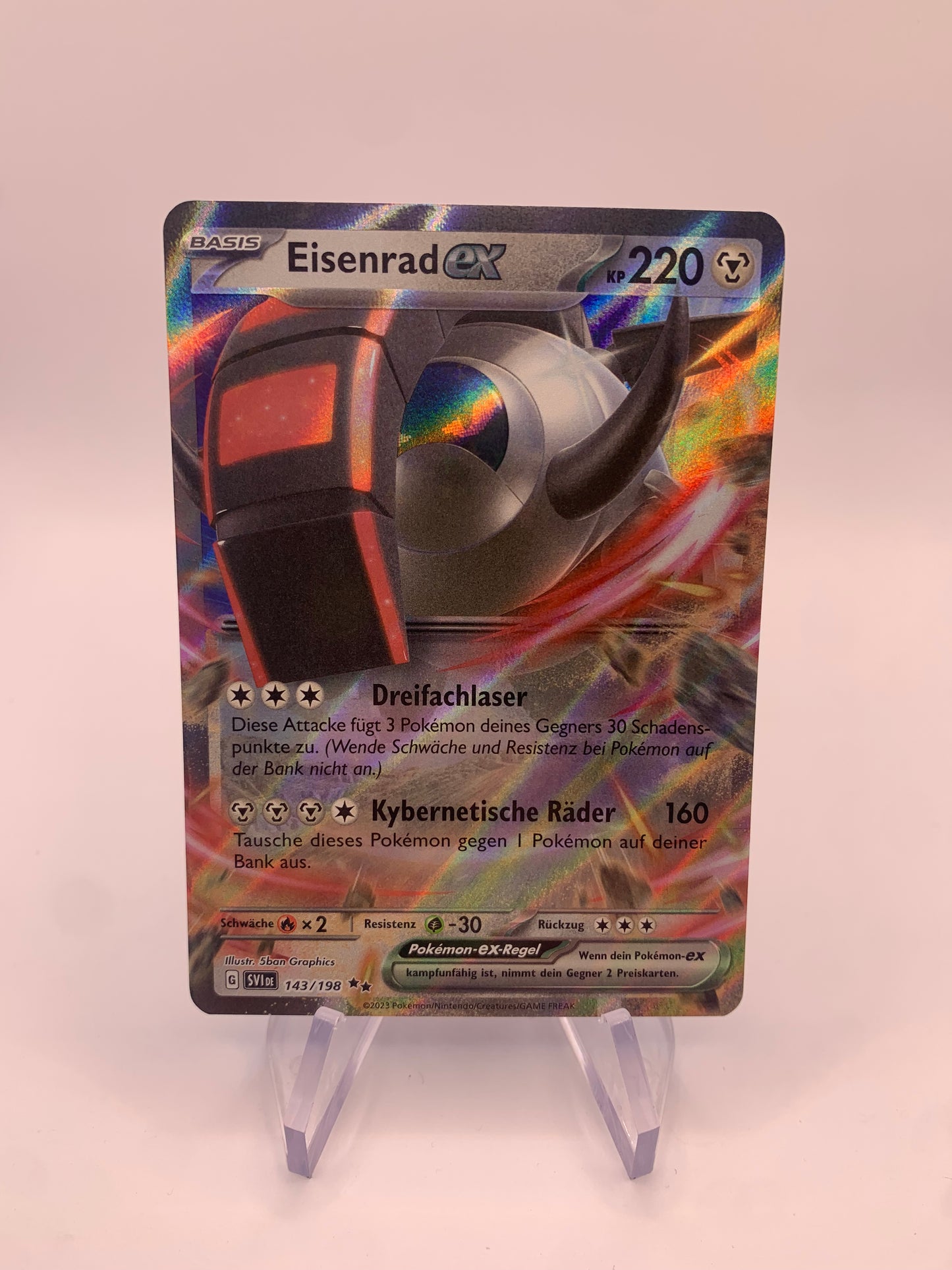 Pokemon card ex Eisenrad 143/198 German