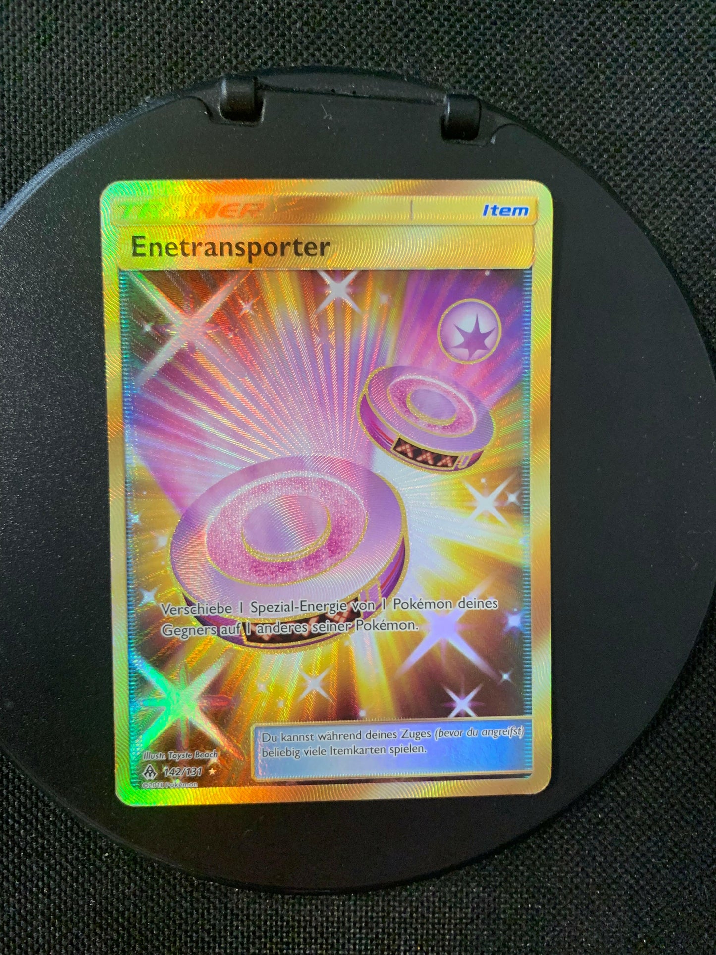 Pokémon card trainer Enetransporter 142/131 German