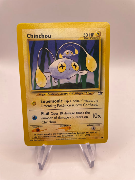 Pokemon Karte Neo Genesis Chinchou 55/111 Englisch