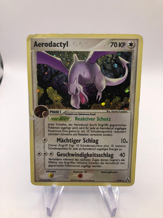 Pokemon Karte Holo Aerodactyl 1/92 Deutsch