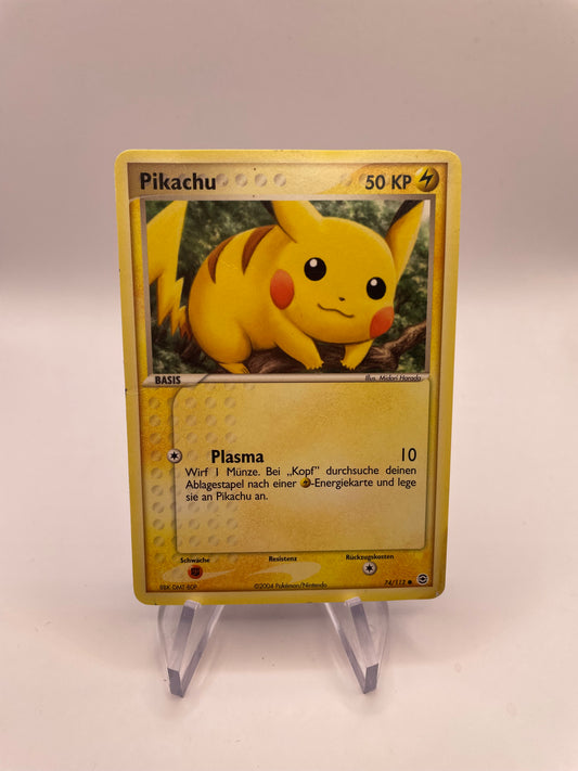 Pokemon Karte Pikachu 74/112 Deutsch