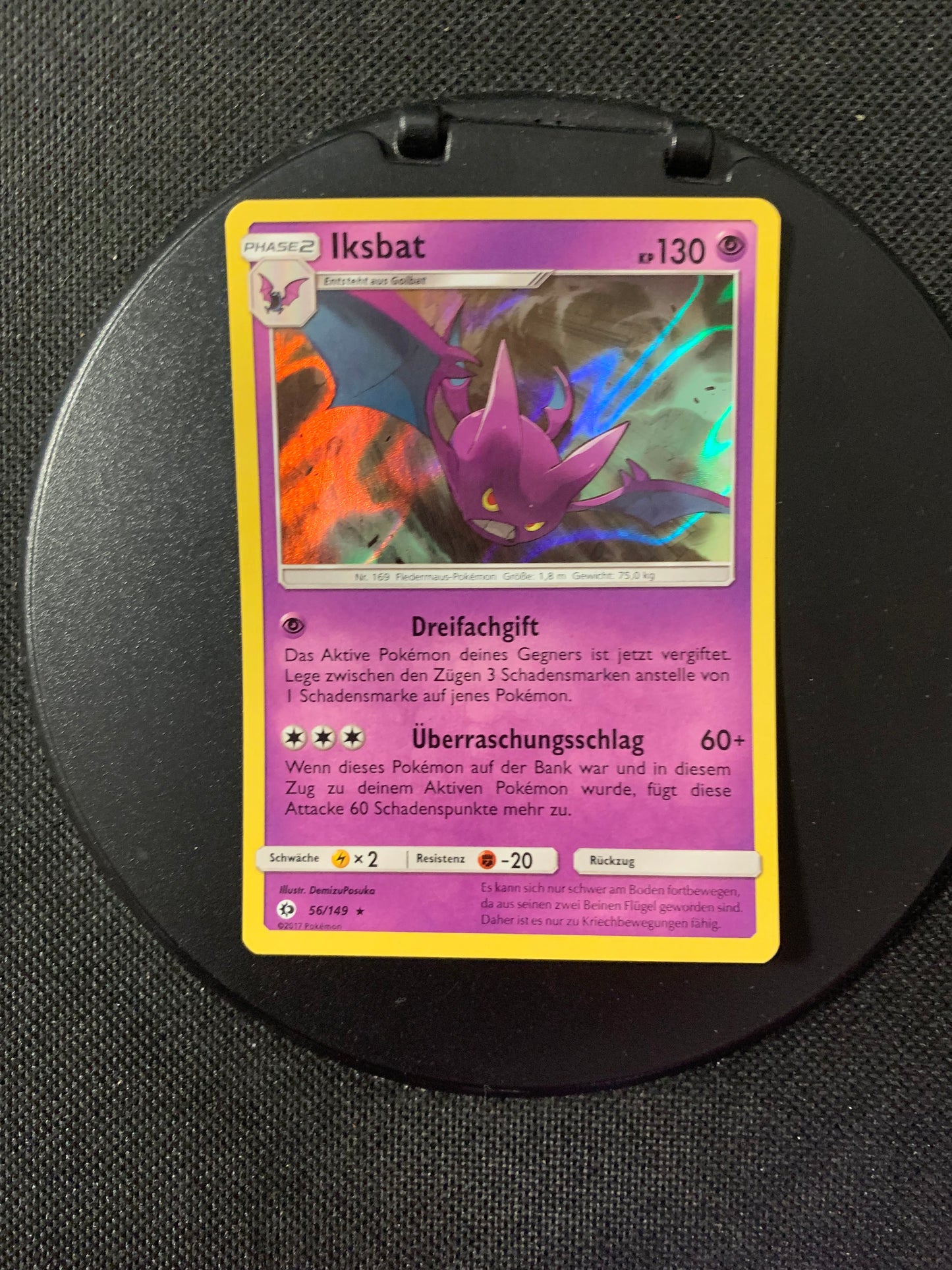 Pokemon Karte Holo Iksbat 56/149 Deutsch