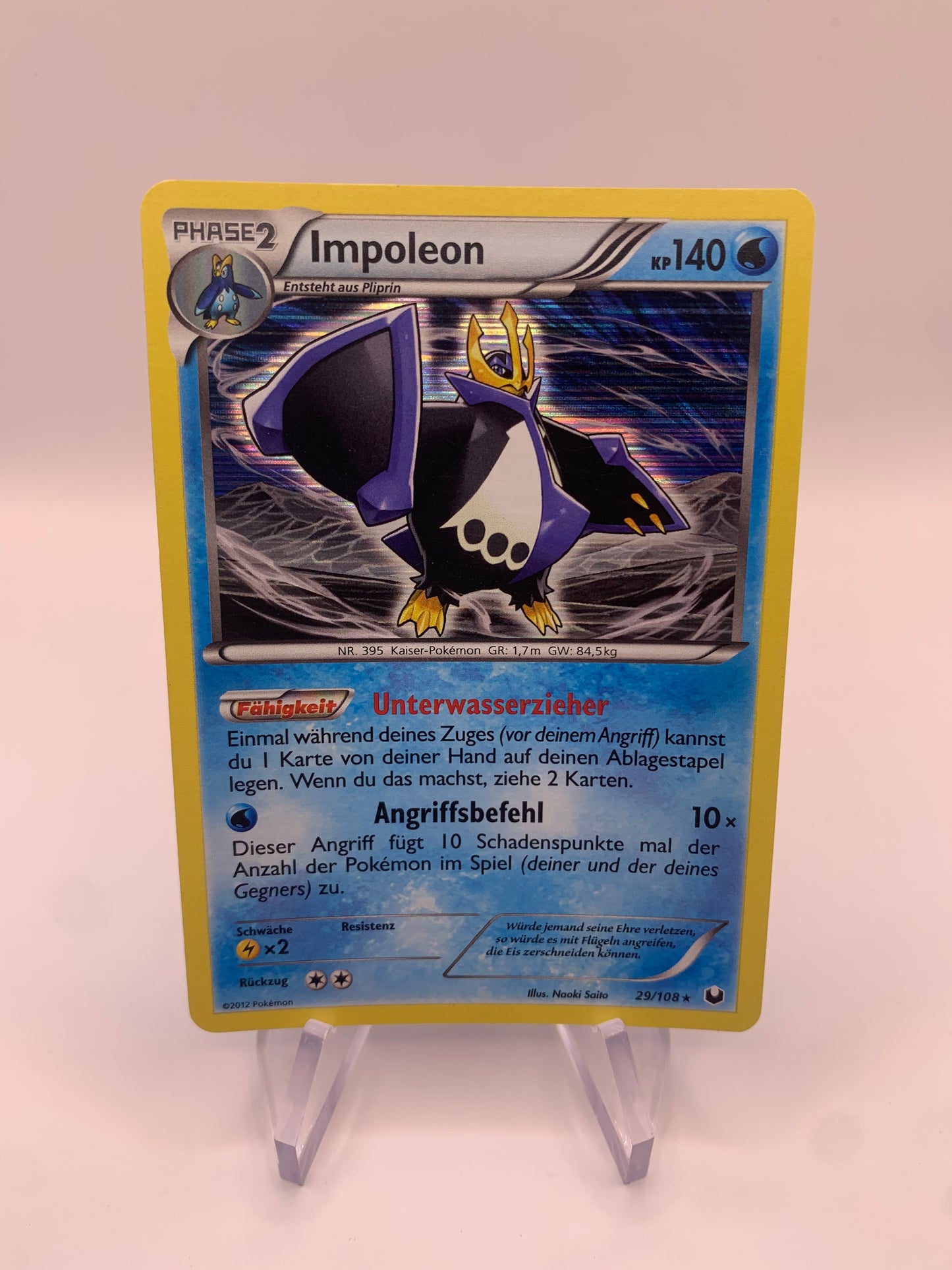 Pokemon Karte Holo Impoleon 29/108 Deutsch