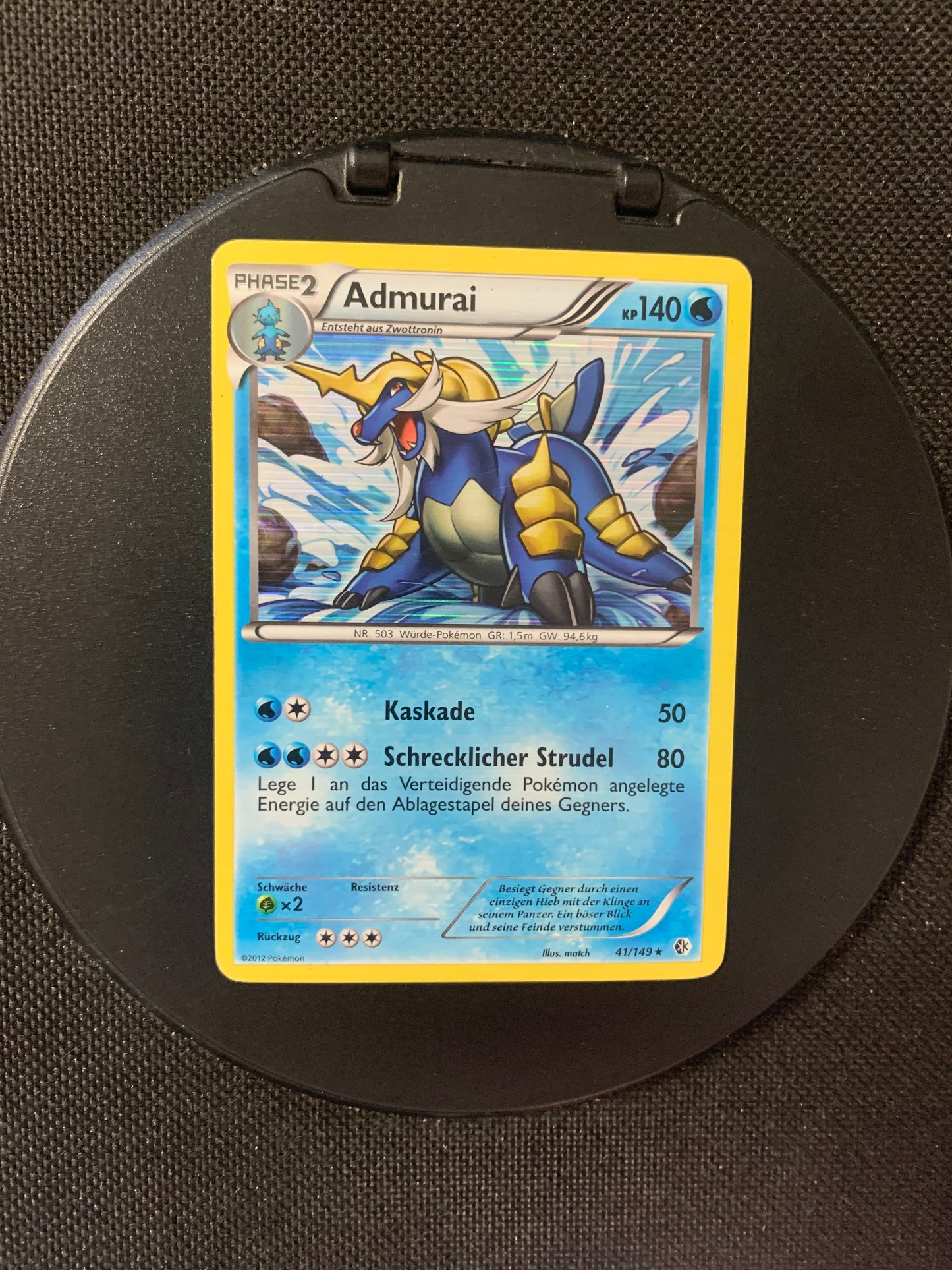 Pokemon Karte Holo Admurai 41/149 Deutsch