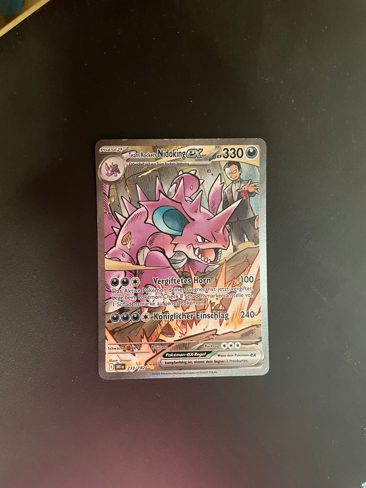Pokemon Karte Ex Team Rockets Nidoking 233/182 Deutsch