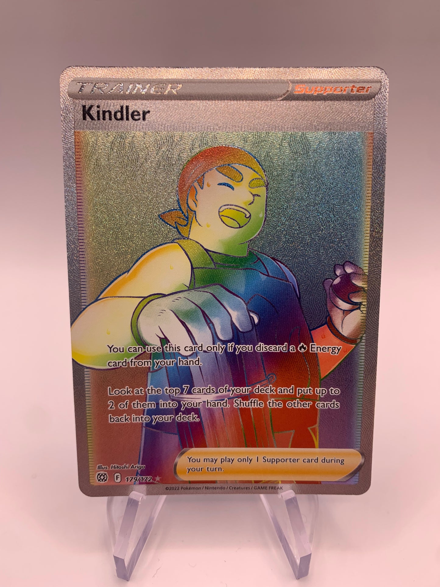 Pokemon Karte Trainer Rainbow Kindler 179/172 Englisch