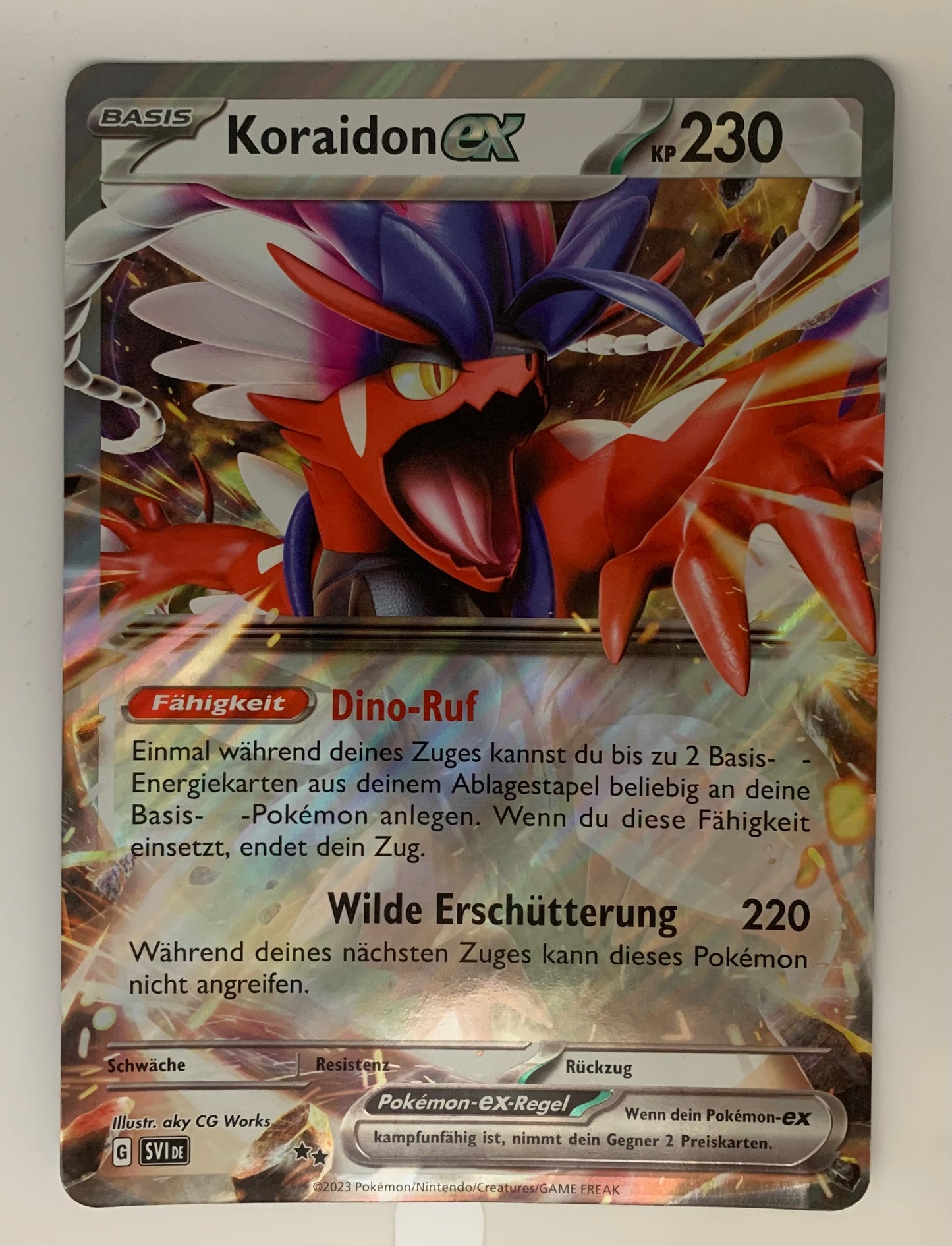 Pokemon Karte XXL Koraidon Deutsch