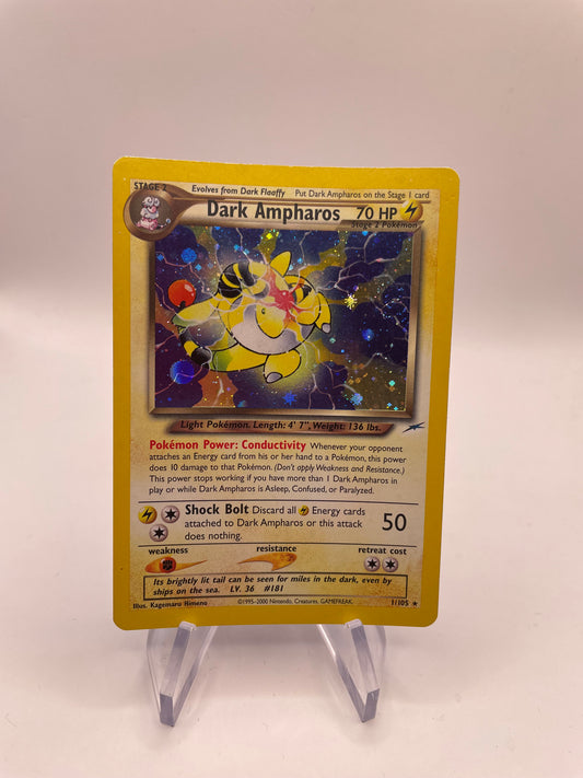 Pokémon Karte Holo Dark Ampharos 1/105 Englisch