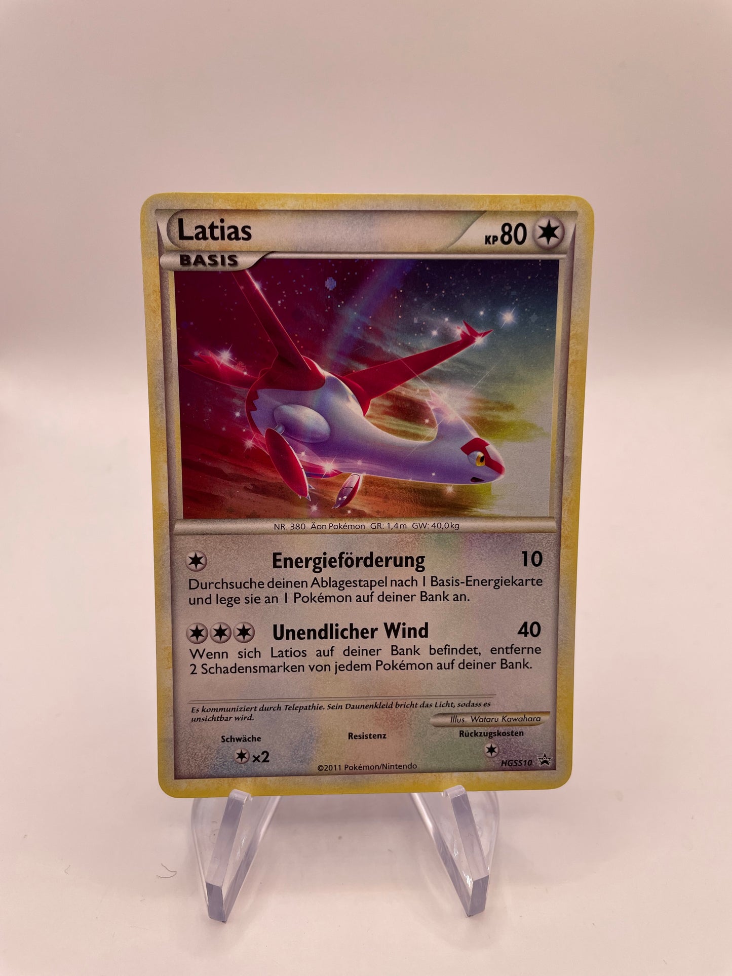 Pokemon Karte Promo Holo Latias HGSS10 Deutsch