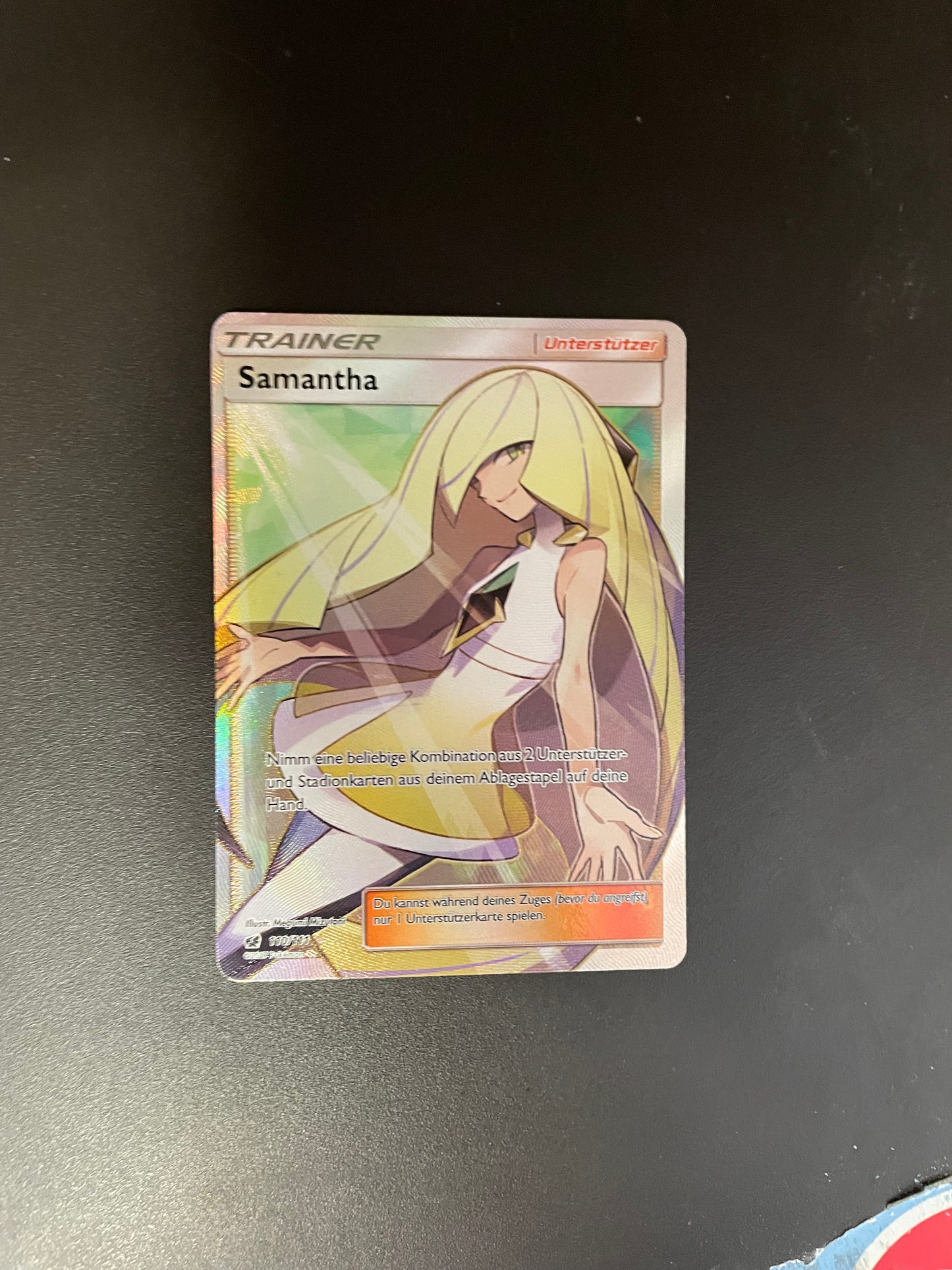 Pokemon Karte Trainer Samantha 110/111 Deutsch
