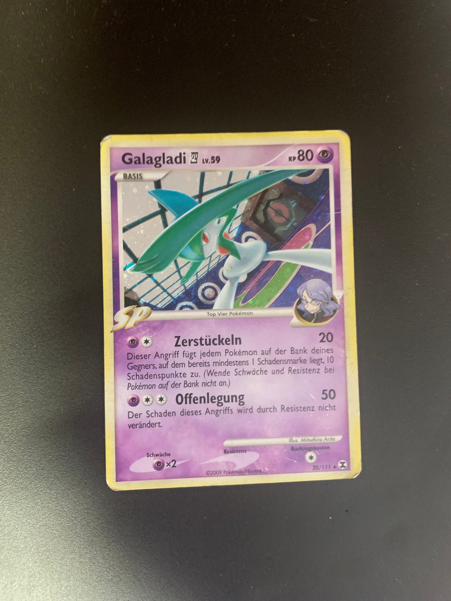 Pokemon Karte Holo Galagladi 20/111 Deutsch