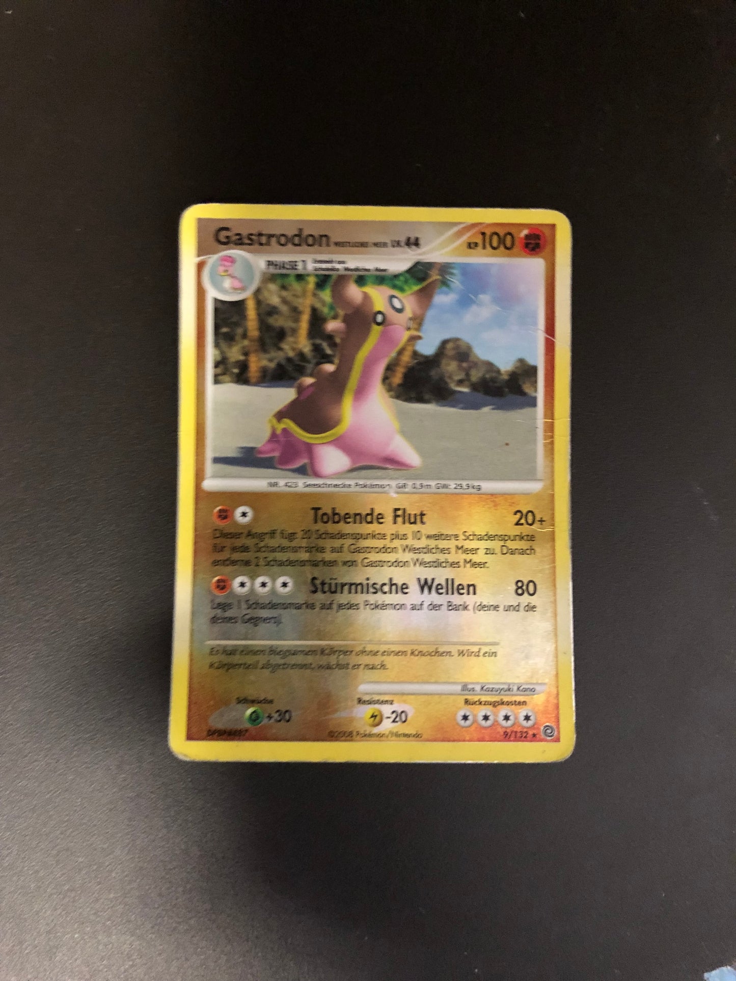 Pokemon Karte Revers Gastrodon 9/123 Deutsch