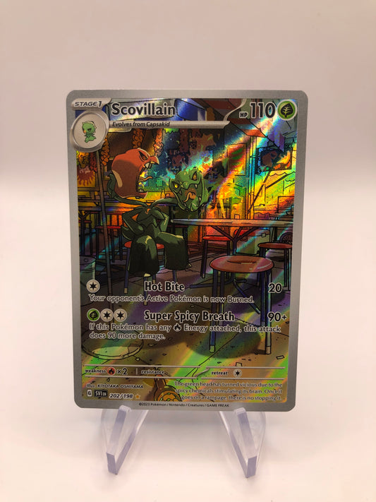 Pokemon Karte Art-Rare Scovillain 202/198 Englisch