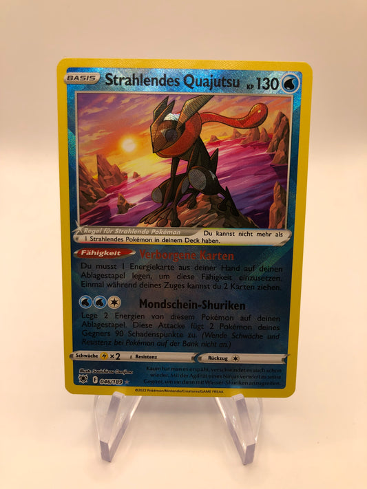 Pokemon Karten Strahlendes Quajutsu 46/189 Deutsch