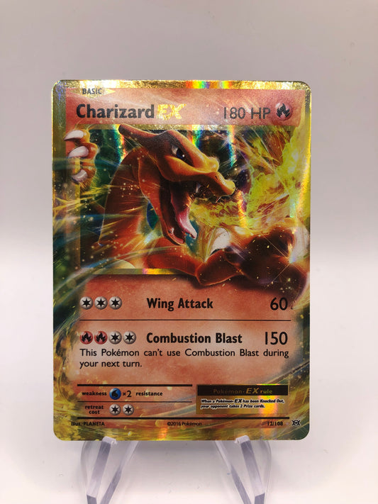 Pokemon Karte Ex Glurak 12/108 Englisch