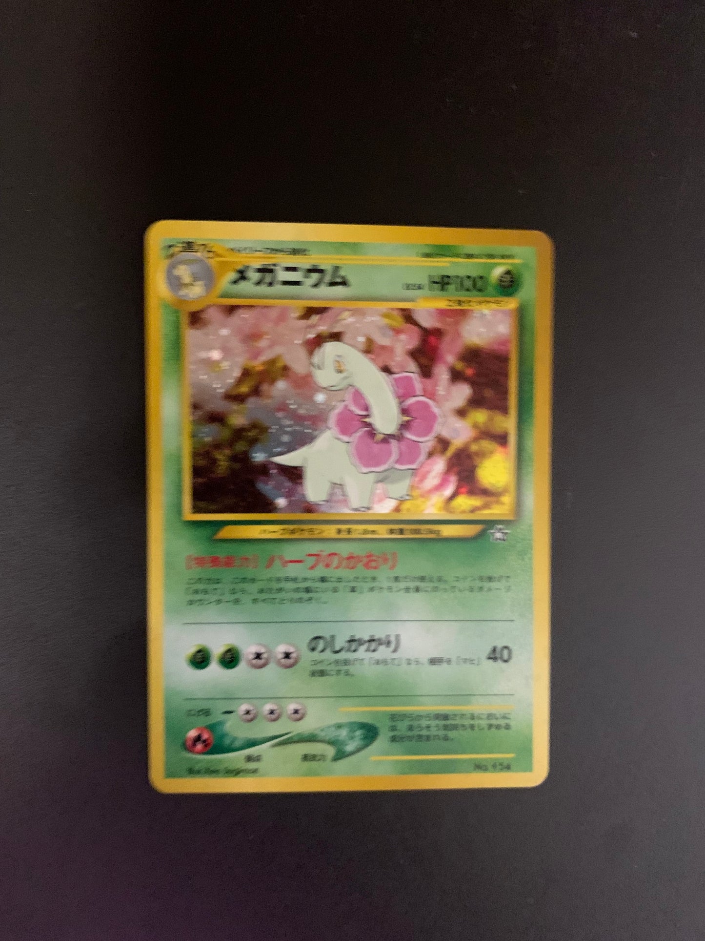 Pokemon Karte Holo Meganium No.154 Japanisch