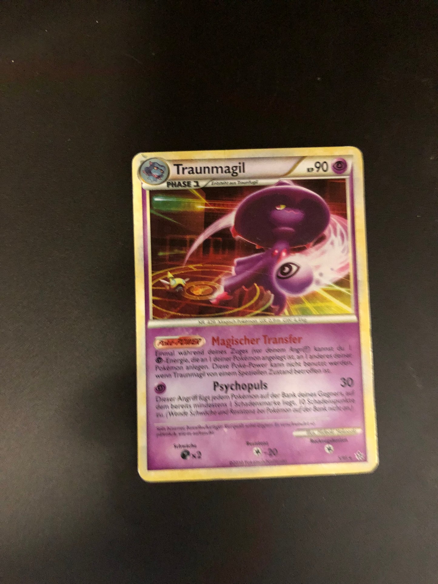 Pokemon Karte Holo Traunmagil 5/95 Deutsch