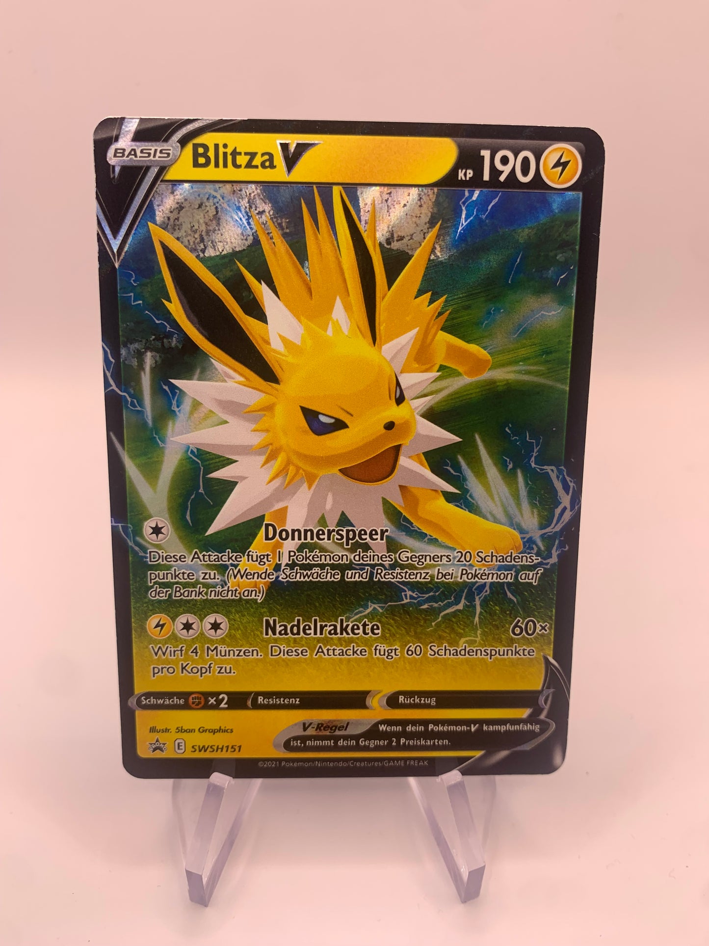 Pokemon Karte V Promo Blitza SWSH151 Deutsch