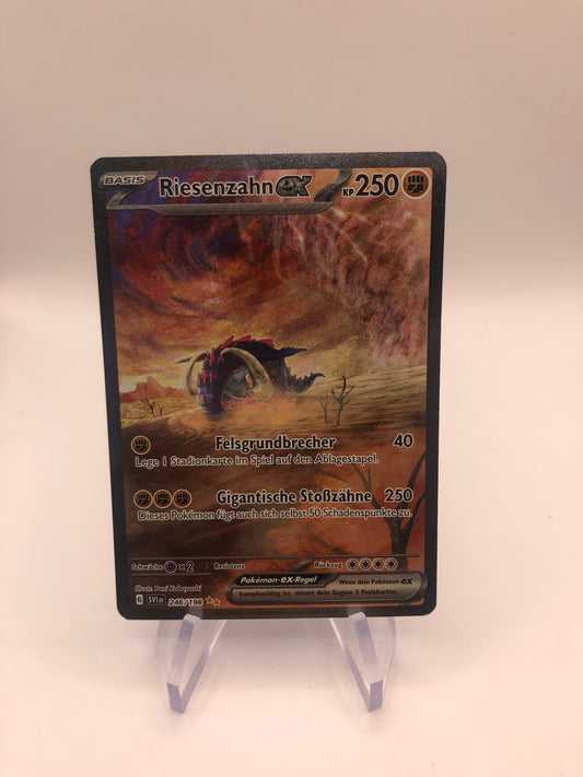 Pokemon Karte EX Alt-Art Riesenzahn 246/198 Deutsch