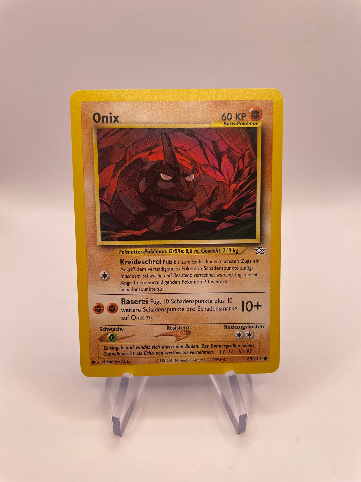 Pokemon Karte Onix Neo Genesis 69/111 Deutsch