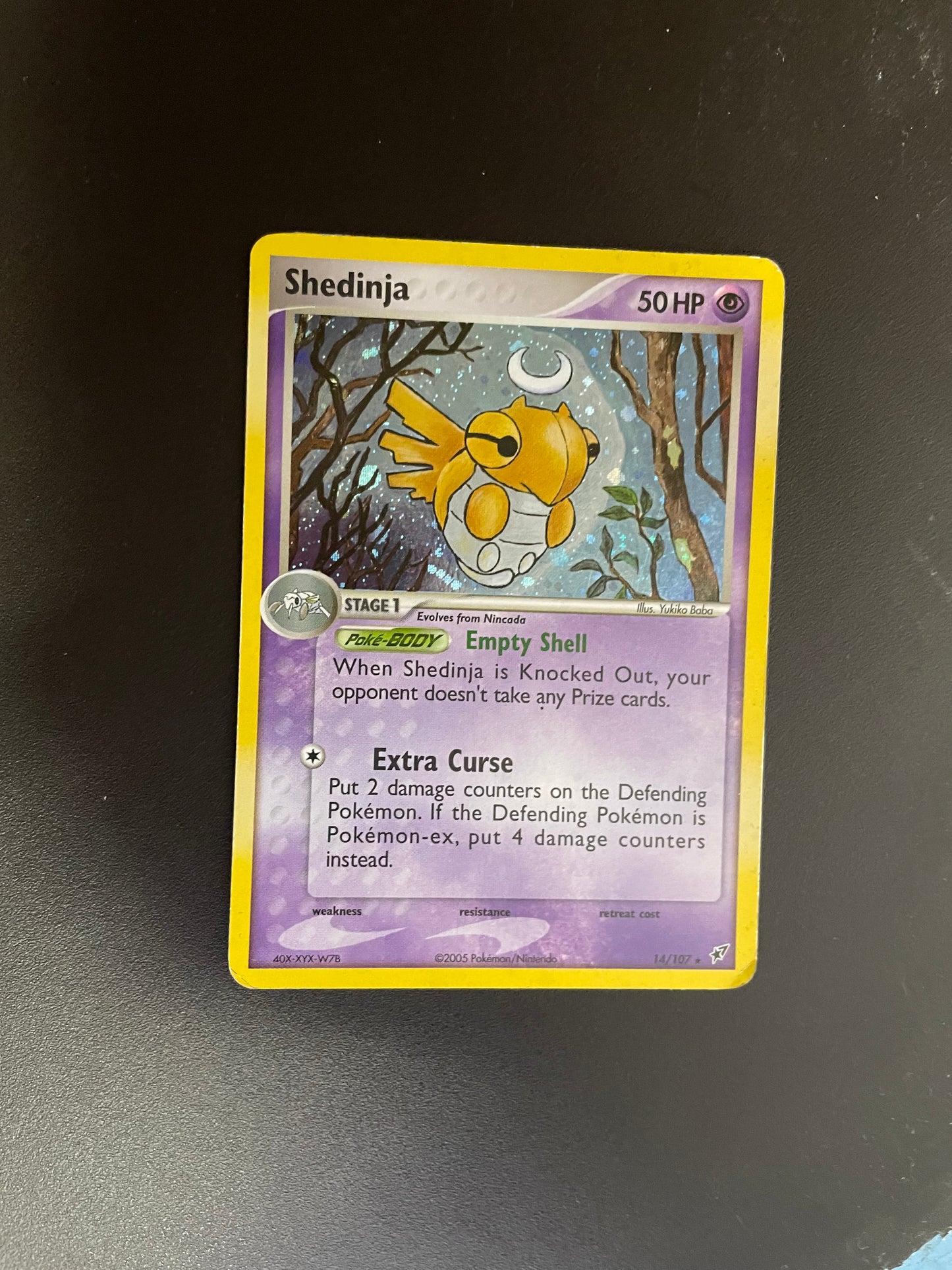 Pokemon Karte Holo Shedinja 14/107 Deutsch
