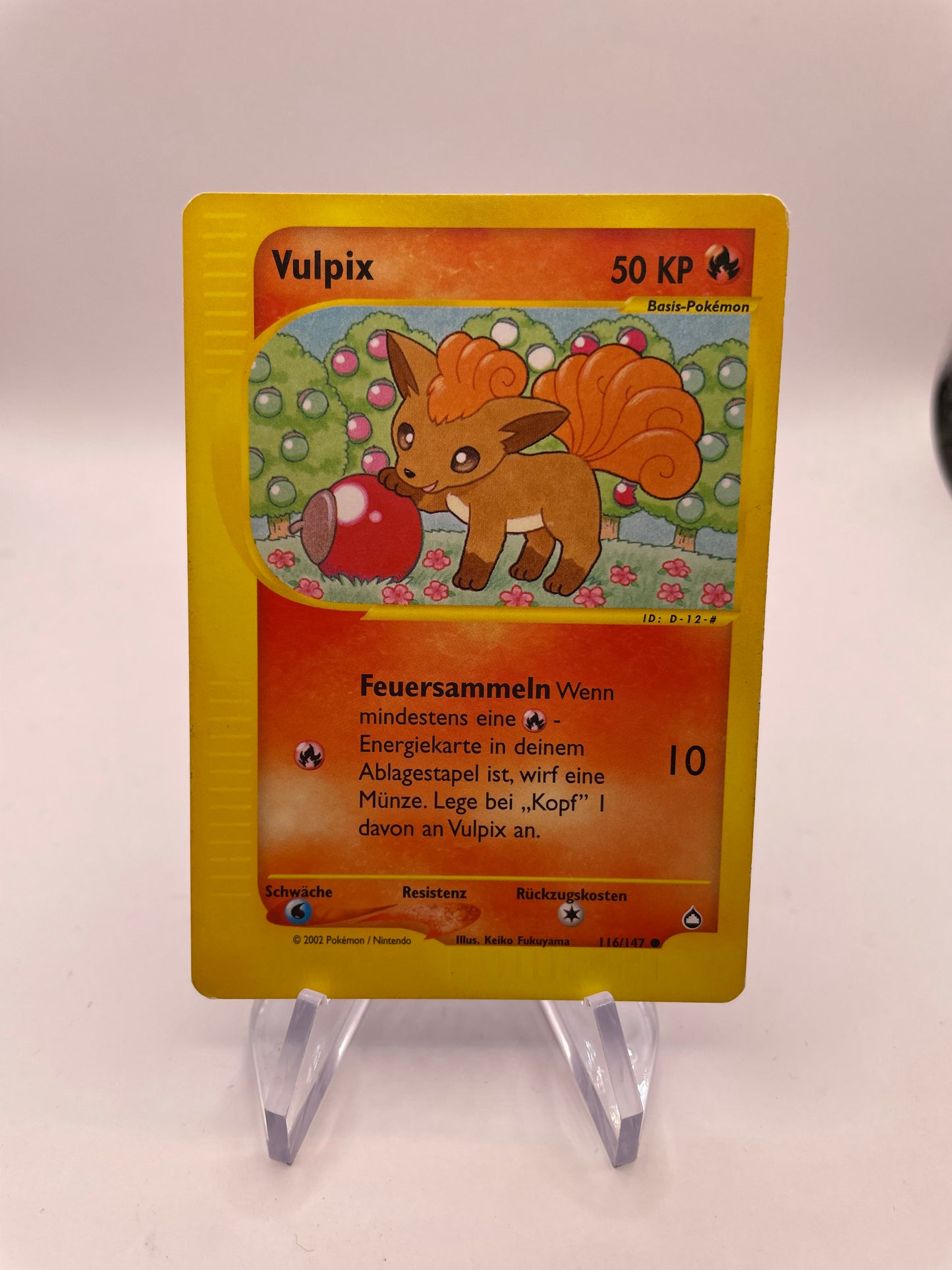 Pokemon Karte E-Series Vulpix 116/147 Deutsch