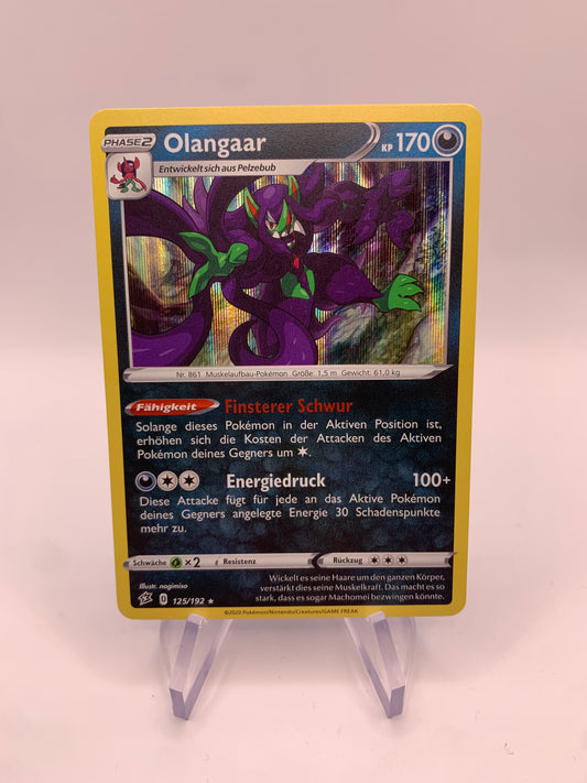 Pokémon Karte Holo Olangaar 125/192 deutsch