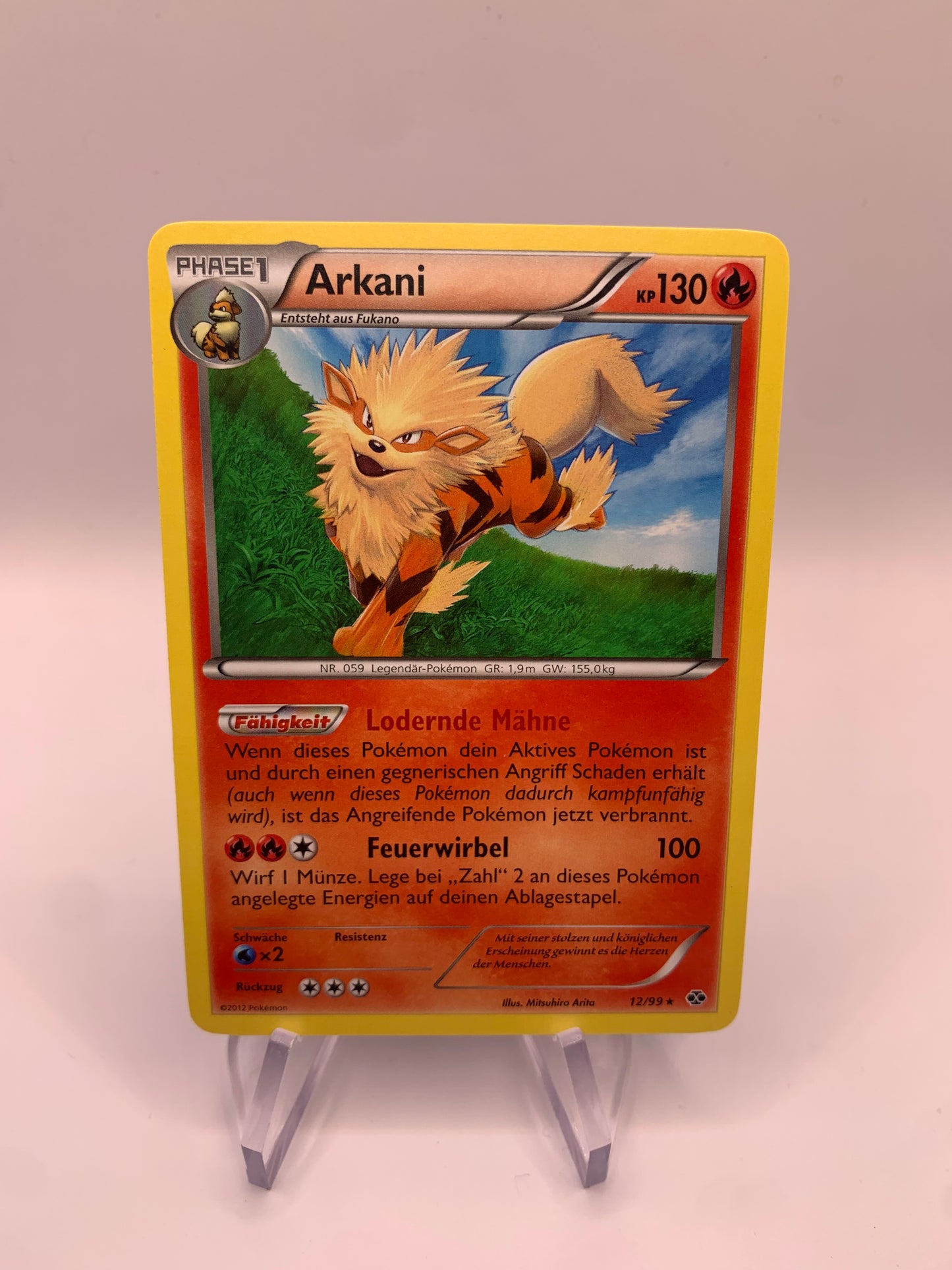 Pokemon Karte Arkani 12/99 Deutsch