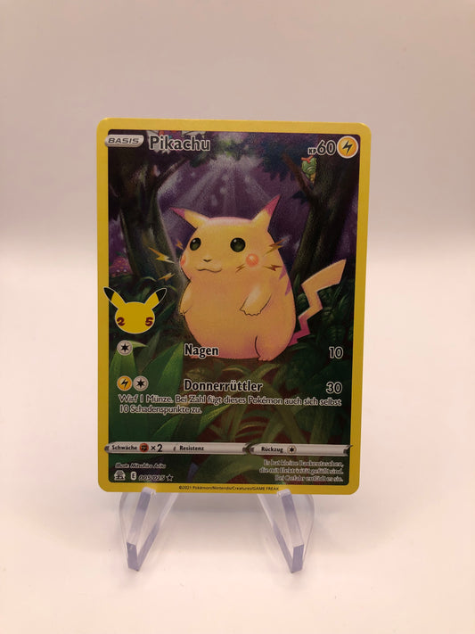Pokemon Karte Art Rare Celebration Pikachu 5/25 Englisch