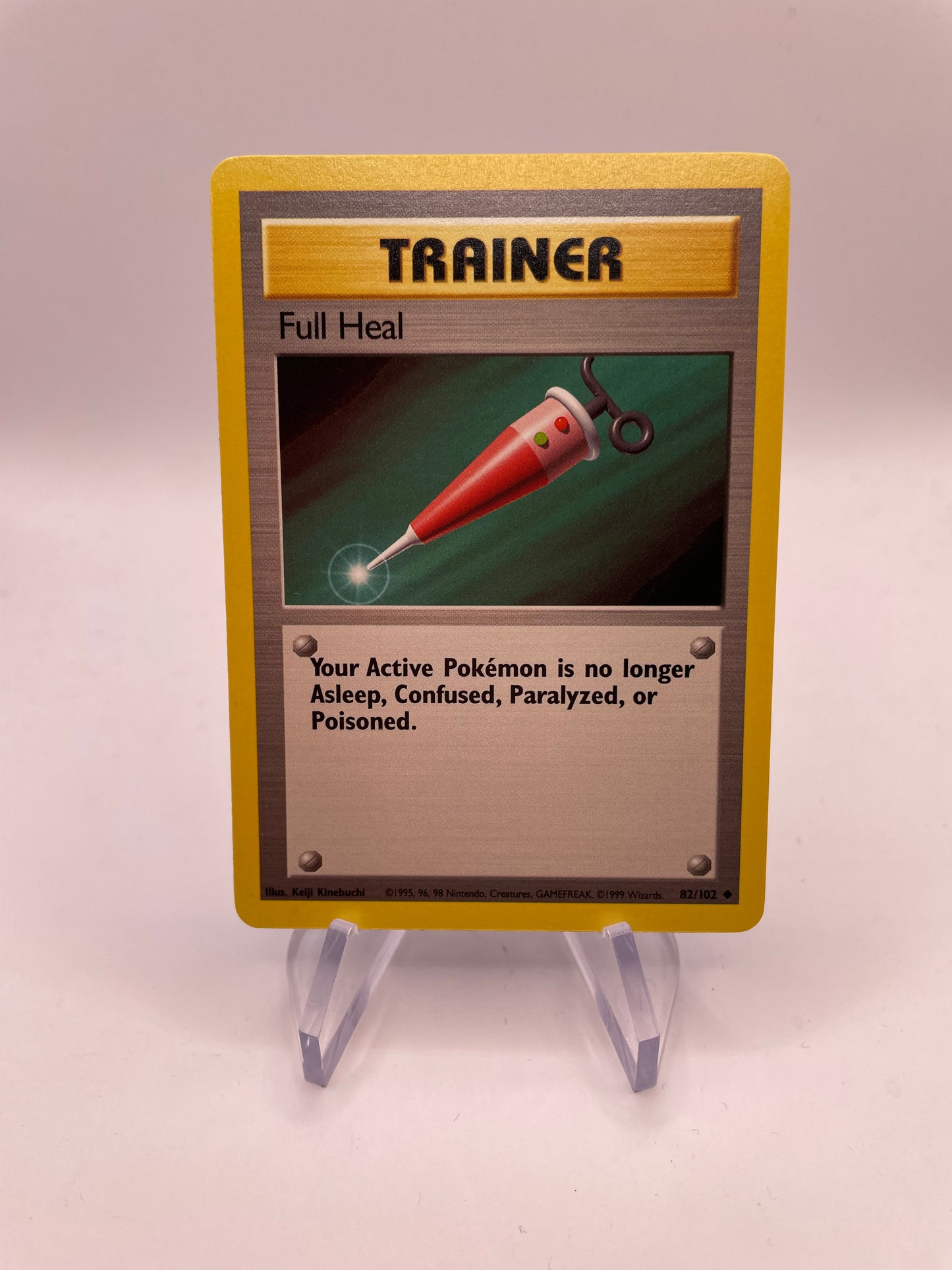 Pokemon Karte Base Set Trainer Full Heal 82/102 Englisch