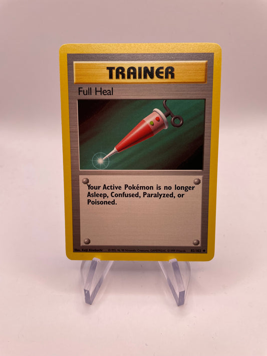 Pokemon Karte Base Set Trainer Full Heal 82/102 Englisch