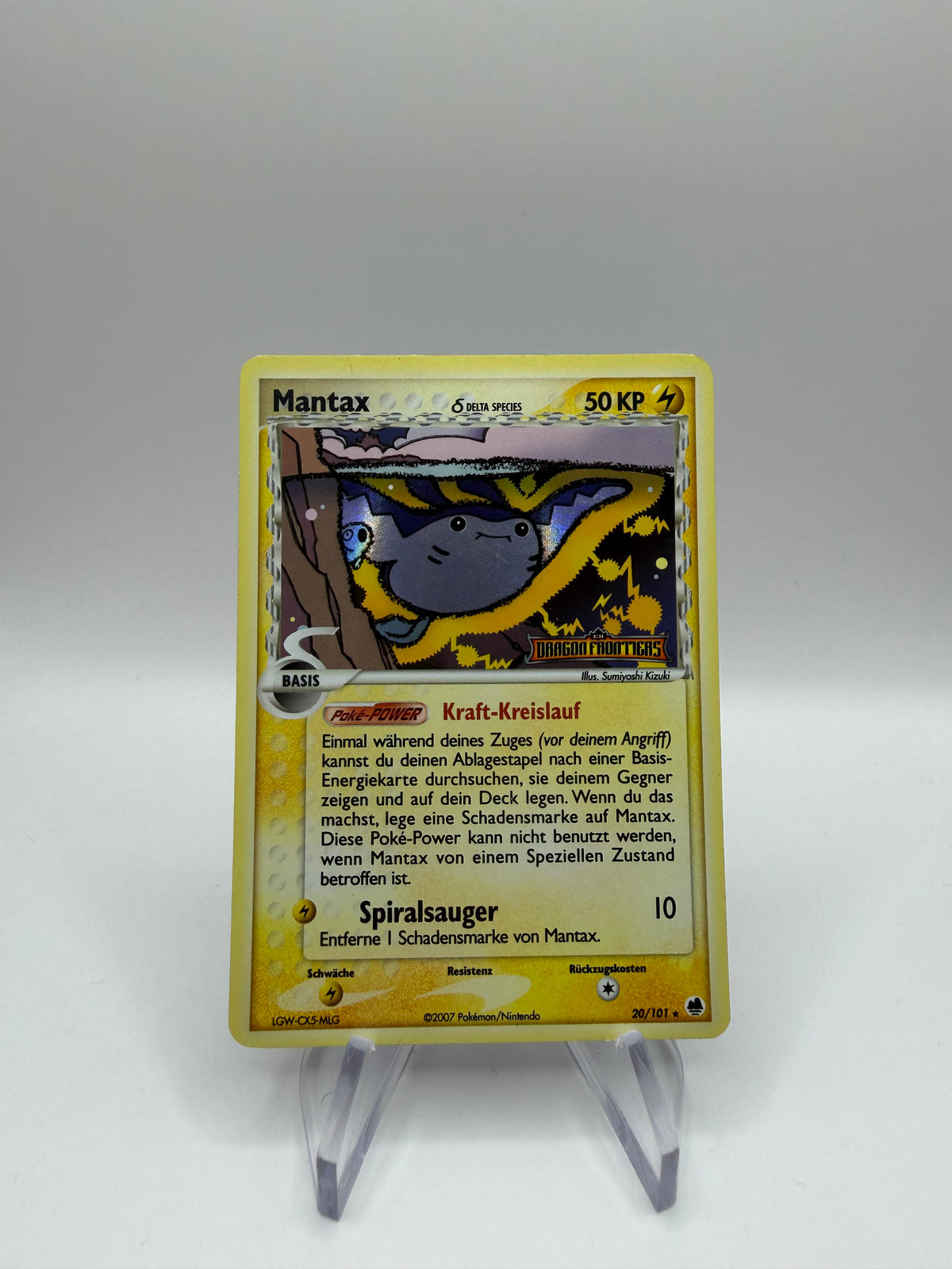 Pokemon Karte Stamp Delta Species Mantax 20/101 Deutsch