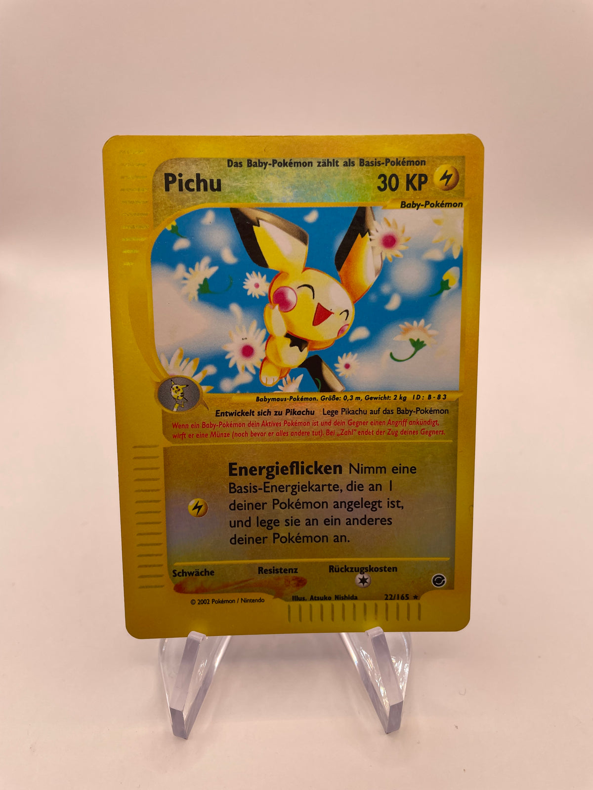 Pokémon Karte e-Series Pichu 22/165 Deutsch