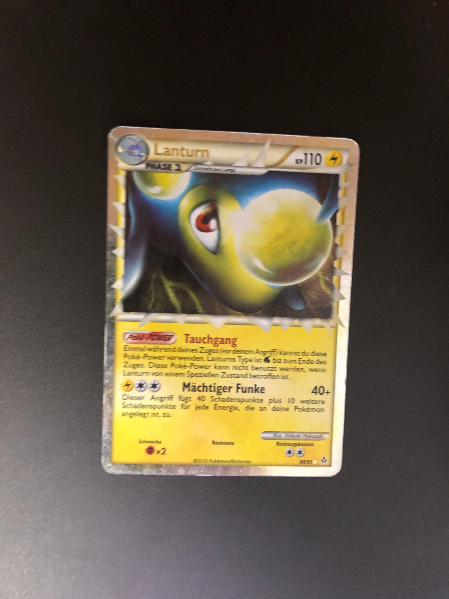 Pokemon Karte Prime Lanturn 86/95 Deutsch