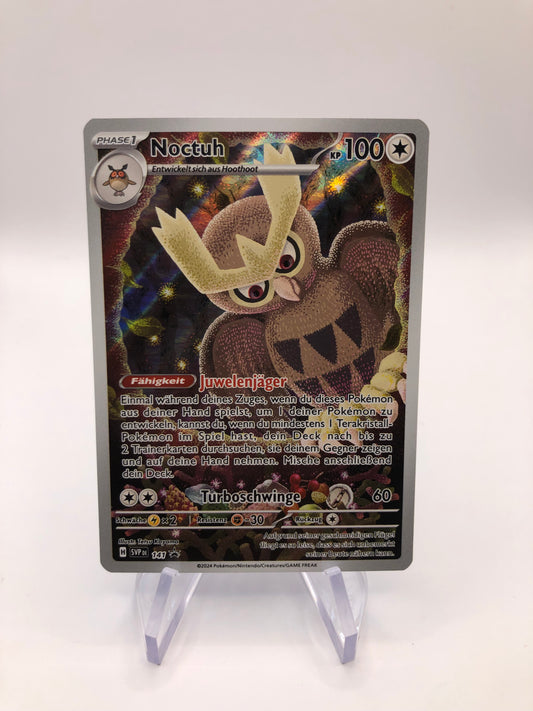 Pokemon Karte Art-Rare Promo Noctuh 141  Deutsch