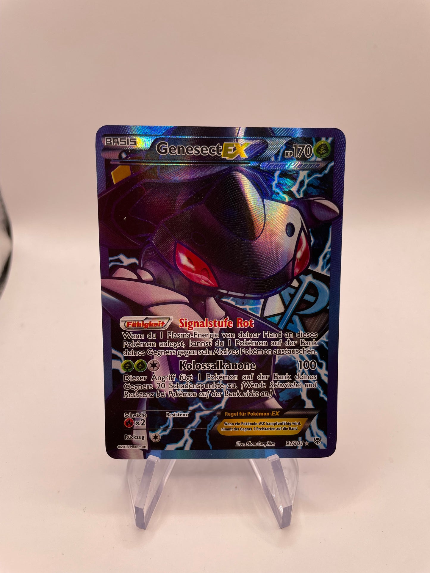 Pokemon Karte EX Genesect 97/101 Deutsch