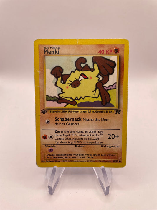 Pokemon Karte Rocket Menki 61/82 Deutsch