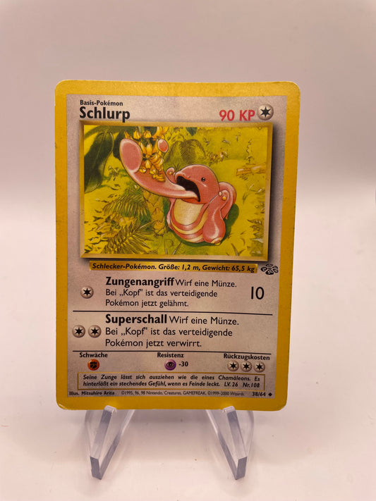 Pokemon Karte Jungel Schlurp 38/64 Deutsch