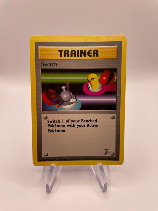 Pokemon Karte Base-Set 2 Trainer Switch 123/130 Englisch