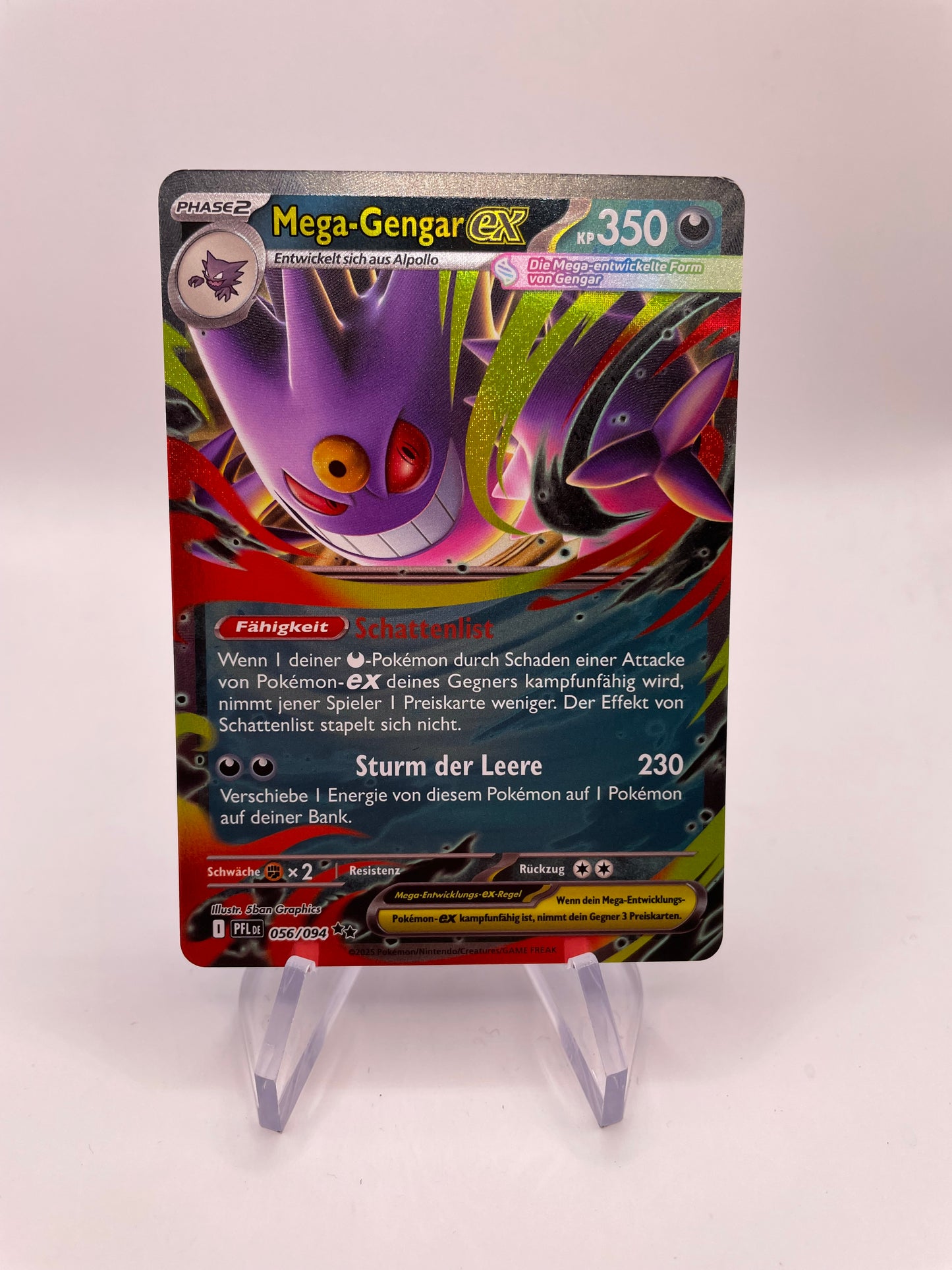 Pokemon Karte Mega-Gengar ex 56/94 Deutsch