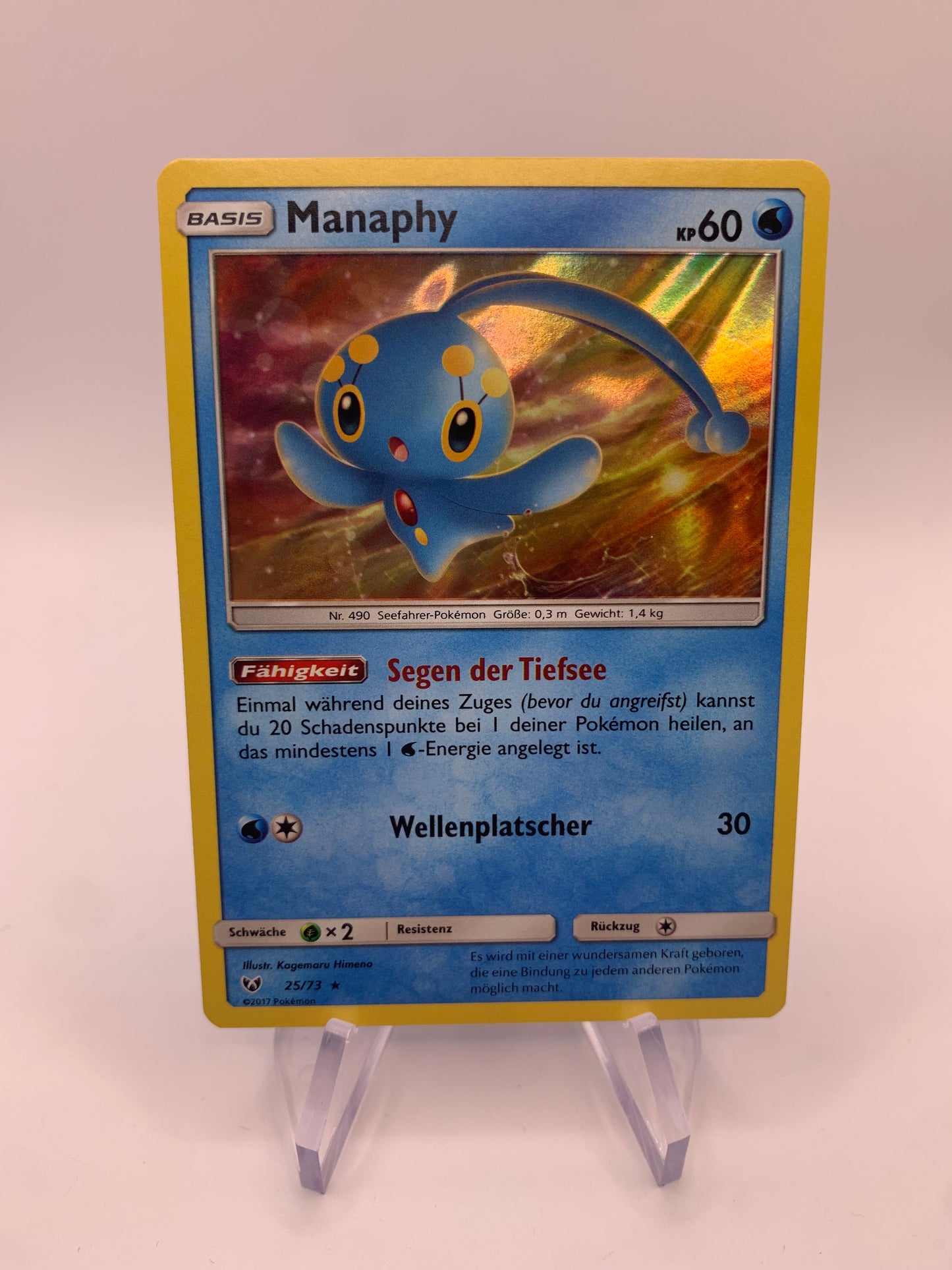 Pokemon Karte Holo Manaphy 25/73 Deutsch