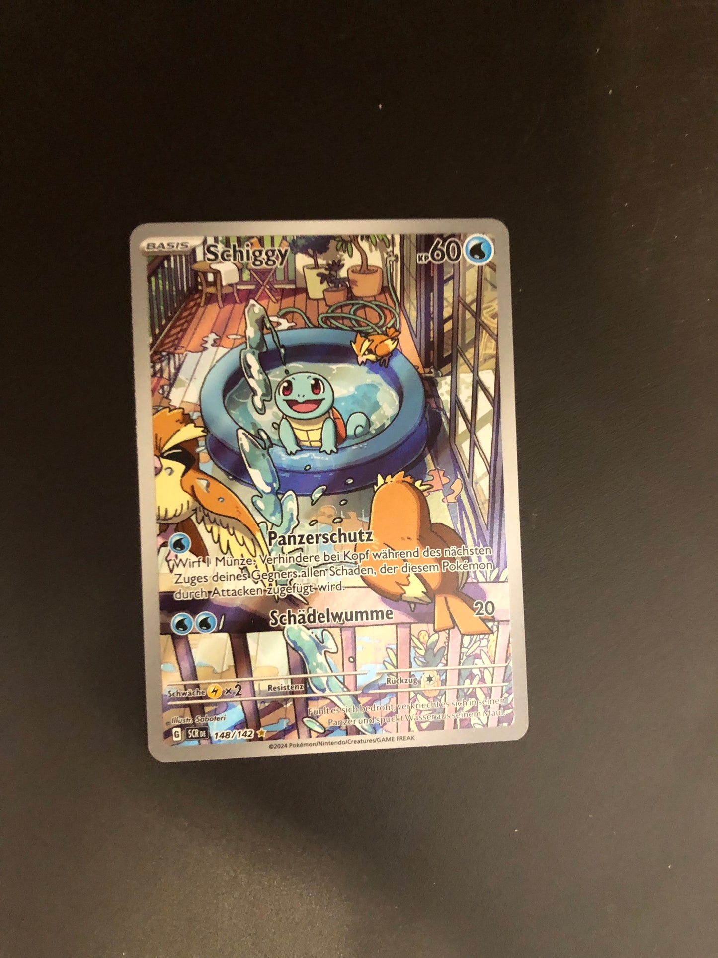 Pokemon Karte Art-Rare Schiggy 148/142 Deutsch