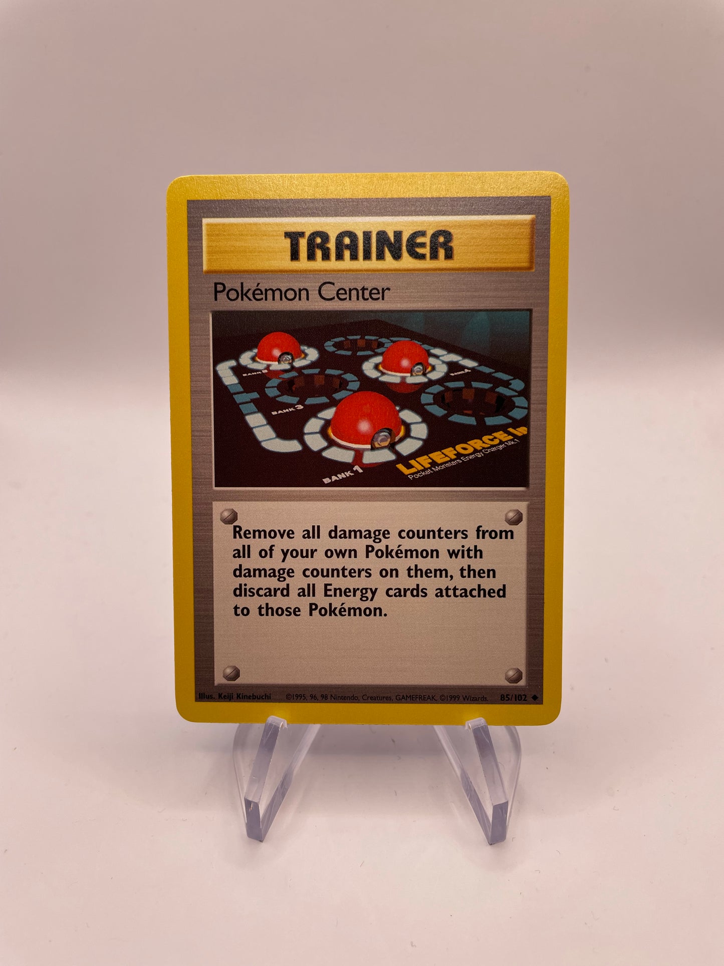 Pokemon Karte Base Set Trainer Pokémon Center 85/102 Englisch