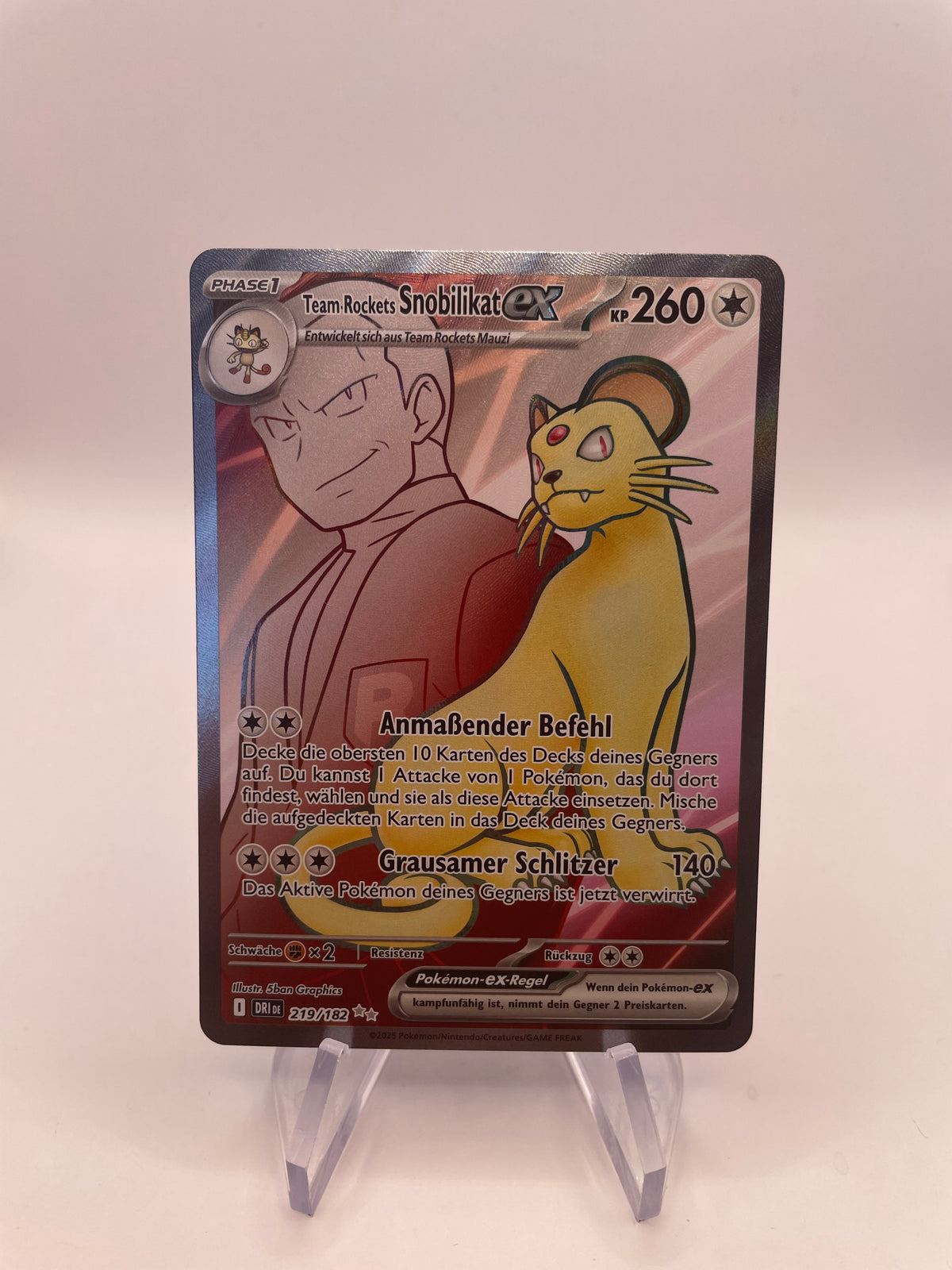 Pokemon Karte Ex Snobilikat 219/182 Deutsch