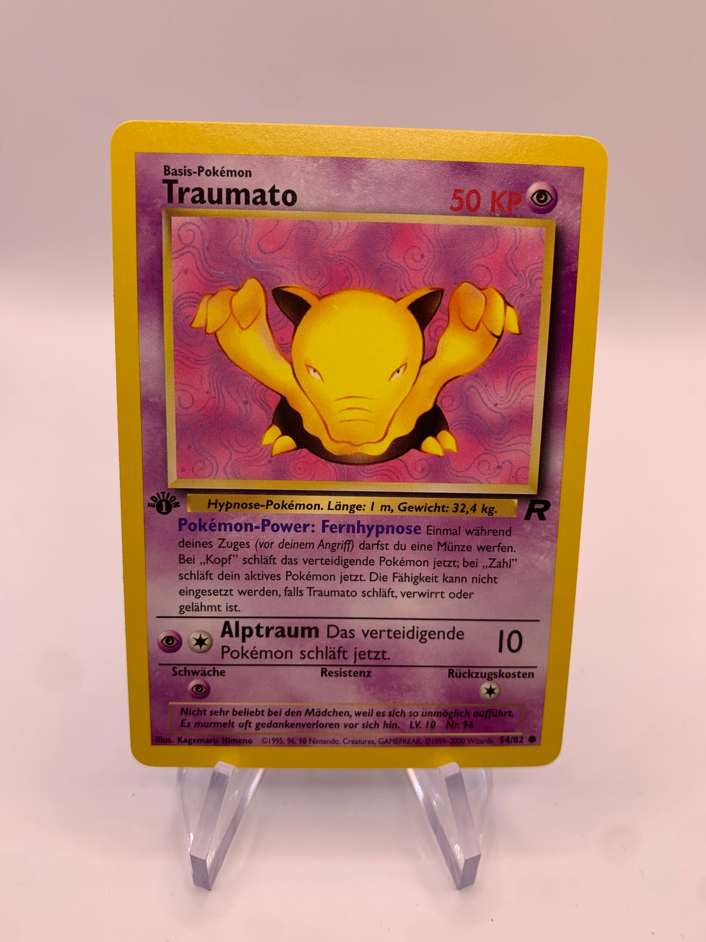 Pokemon Karte Rocket 1.Edition Traumato 54/82 Deutsch